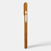 Nalu Lua Imitats Koa Wood Monogram Surfboard Case-Mate iPhone Hülle (Rückseite / Links)
