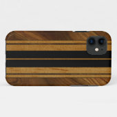 Nalu Mua Imitate Koa Wood Surfboard iPhone 5 Hülle (Rückseite (Horizontal))