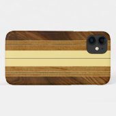 Nalu Mua Imitats Koa Wood Surfboard Case-Mate iPhone Hülle (Rückseite (Horizontal))
