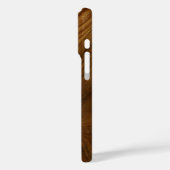 Nalu Mua Imitats Koa Wood Surfboard White Case-Mate iPhone Hülle (Rückseite / Links)