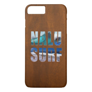 Nalu-Surf Hawaiian Wave Faux Koa Holz-Surfbrett Case-Mate iPhone Hülle
