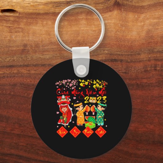 Nam Moi Nhu Y Vietnamese Lunar New Year Cat Year F Schlüsselanhänger (Vorderseite)