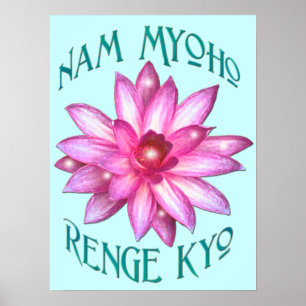 "Nam Myoho Renge Kyo" Buddhism Poster Print