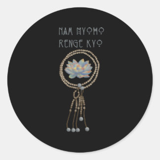 Nam Myoho Renge Kyo Juzu Bead Runder Aufkleber