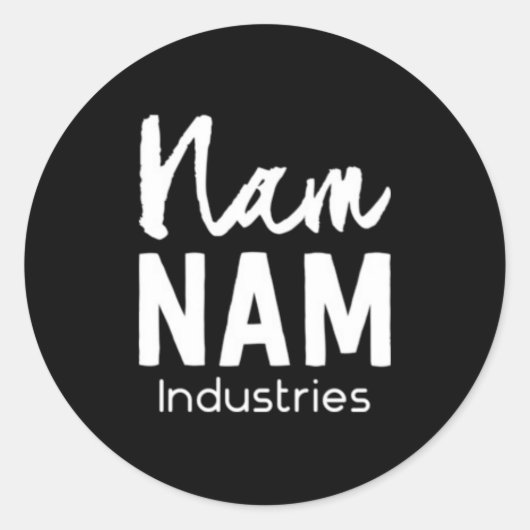 Nam Nam Industries invertert bilde Runder Aufkleber (Vorderseite)