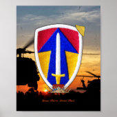 Nam War Patch für die zweite Feldwaffe in Vietnam Poster (Vorne)
