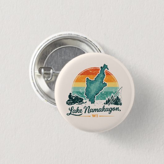 Namakagonsee, WI Button (Vorne & Hinten)
