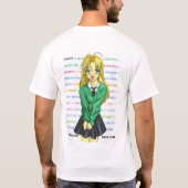 Namakemono Anime-Verein-Shirt T-Shirt (Rückseite)