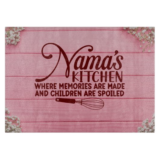 Nama's Kitchen wo Erinnerungen oder Schneidebrett  (Vorderseite)