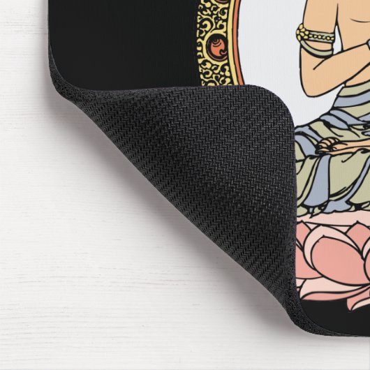 Namaskara Mudra Buddha Mousepad (Ecke)