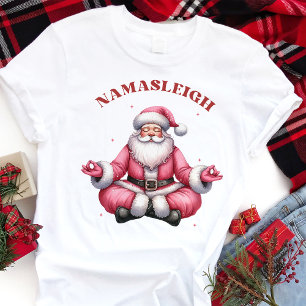 Namasleigh Lustiger Weihnachtsmann Yoga Weihnachte Tri-Blend Shirt