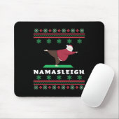 Namasleigh Santa Doing Yoga  Mousepad (Mit Mouse)