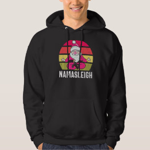 Namasleigh Santa In Yoga Pose Meditation Sonnensch Hoodie