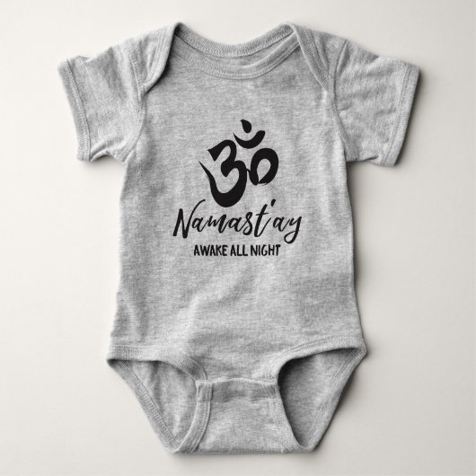 Namast'ay Awake All Night Baby Bodysuit Baby Strampler (Vorderseite)