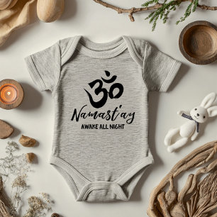 Namast'ay Awake All Night Baby Bodysuit Baby Strampler