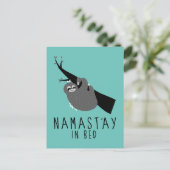namast'ay im Bettschläger Postkarte (Stehend Vorderseite)