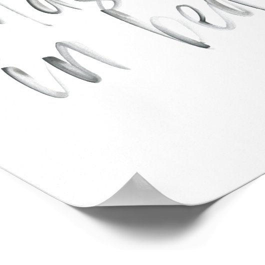 Namastay in Bettwasserfarbe Poster (Ecke)