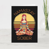 Namastay Sober I Karte (Vorderseite)