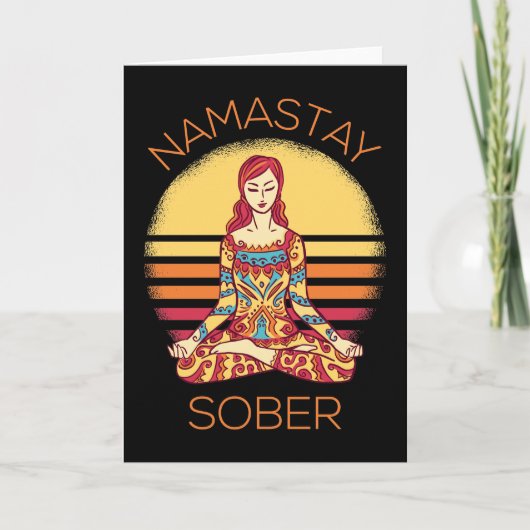 Namastay Sober I Karte (Vorderseite)