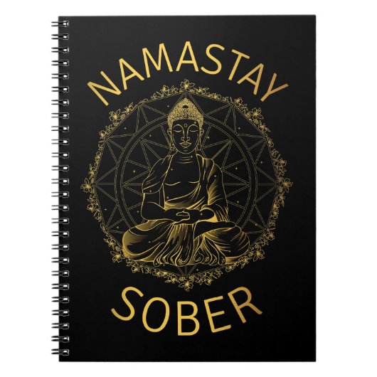 Namastay Sober II Notizblock (Vorderseite)