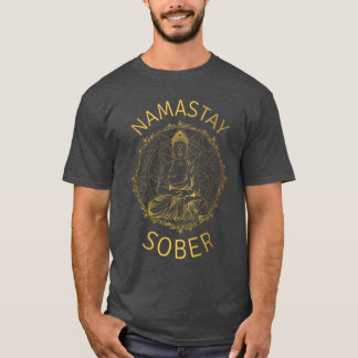 Namastay Sober II retro T-Shirt