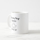 Namastay weg von mir kaffeetasse (Vorderseite Links)