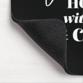 Namastay Zuhause mit meiner Katze Mousepad (Ecke)