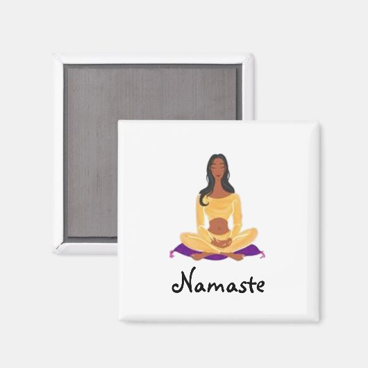 Namaste2 - Magnet (Vorderseite/Rückseite)