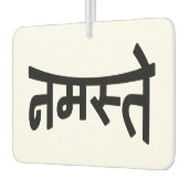 Namaste (न म ते) - Devanagari-Skript Autolufterfrischer (Links)