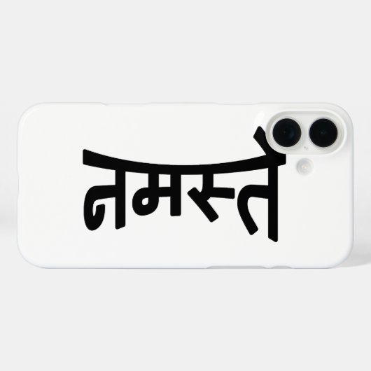 Namaste (न म ते) - Devanagari-Skript Case-Mate iPhone Hülle (Rückseite (Horizontal))