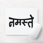 Namaste (न म ते) - Devanagari-Skript Mousepad (Mit Mouse)