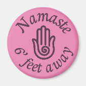 Namaste 6' Fee weg Magnet (Vorne)