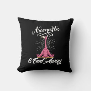 Namaste 6 Fuß entfernt Flamingo Yoga Lehrer Sozial Kissen