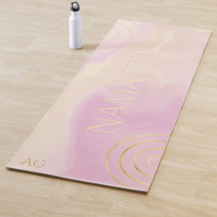 Namaste Abstrakt Watercolor Yoga Mat Yogamatte