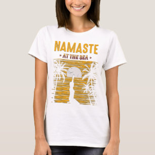 Namaste am Meer - Yoga Sunset Meditation Beach T-Shirt