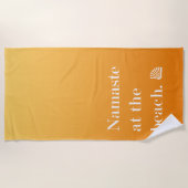 Namaste am Strand Strandtuch (Vorderseite)