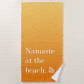 Namaste am Strand Strandtuch (Vorderseite)
