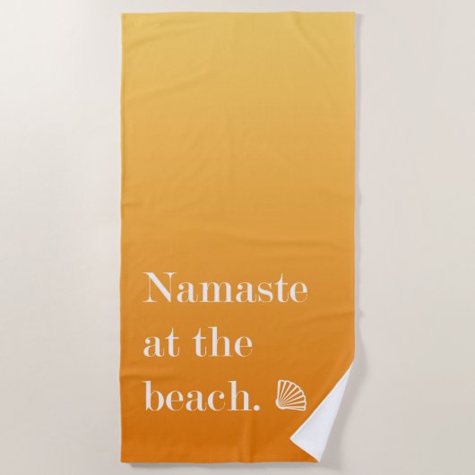 Namaste am Strand Strandtuch (Vorderseite)