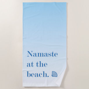 Namaste am Strand Strandtuch