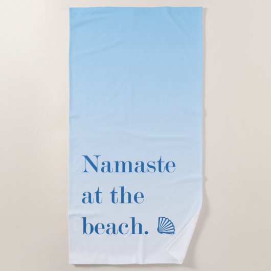 Namaste am Strand Strandtuch (Vorderseite)