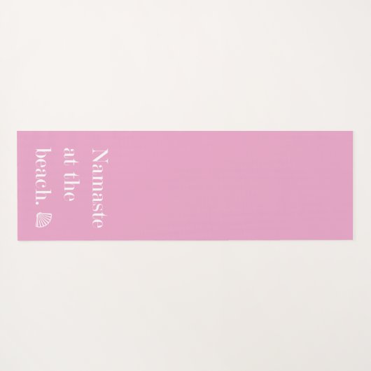 Namaste am Strand Yogamatte (Rückseite (Horizontal))