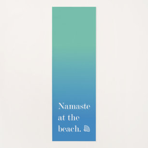 Namaste am Strand Yogamatte