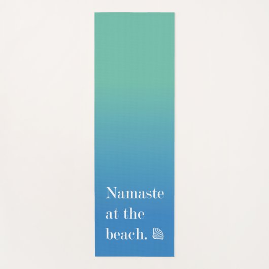 Namaste am Strand Yogamatte (Vorderseite)