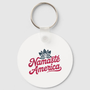 Namaste America Custom Yoga Schlüsselanhänger