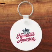 Namaste America Custom Yoga Schlüsselanhänger (Vorderseite)
