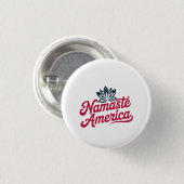 Namaste America Patriotic Yoga Button (Vorne & Hinten)