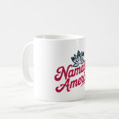 Namaste America Patriotic Yoga Kaffeetasse (Vorderseite Links)