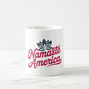 Namaste America Patriotic Yoga Kaffeetasse