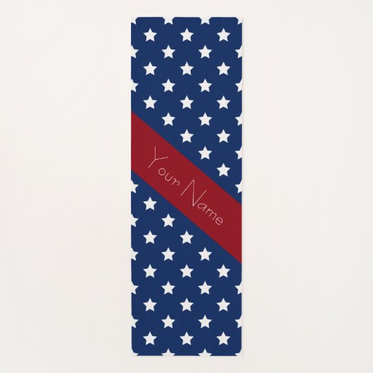 Namaste Americana Red White Blue mit Individuelle Yogamatte (Vorderseite)