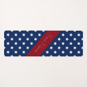Namaste Americana Red White Blue mit Individuelle Yogamatte (Vorderseite (Horizontal))